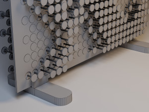 cupboard with pull-out elements 3D-Modell