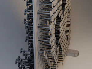 cupboard with pull-out elements 3D Model