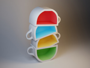 cupboard-cups 3D 模型