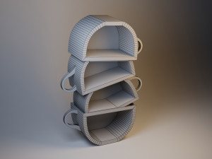 cupboard-cups 3D 模型