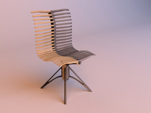 parametric ergonomic spine chair 3D Model
