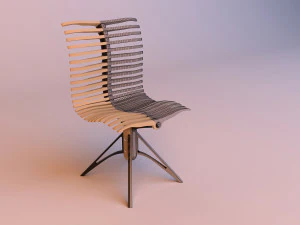parametric ergonomic spine chair 3D Model