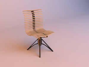 parametric ergonomic spine chair 3D Model
