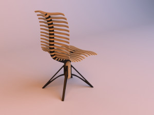 parametric ergonomic spine chair 3D Model