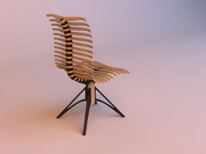 parametric ergonomic spine chair 3D Model