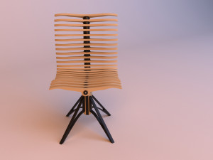 parametric ergonomic spine chair 3D Model