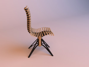 parametric ergonomic spine chair 3D Model