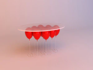baloon glass table 3D Model