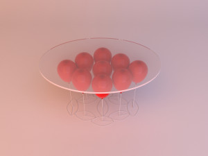 baloon glass table 3D मॉडल