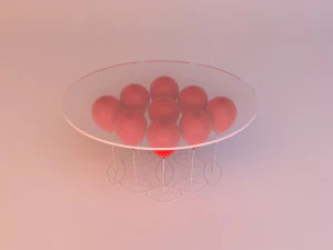 baloon glass table 3D Model