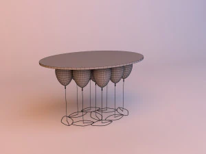 baloon glass table 3D Model