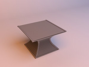 parametric coffee wood table Model 3D
