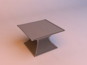 mesa de caf&eacute; param&eacute;trica de madeira Modelo 3D