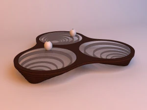 round wood parametric table 3D Model