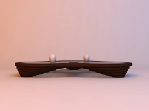 round wood parametric table 3D Model
