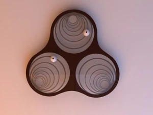round wood parametric table 3D Model