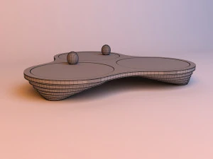 round wood parametric table 3D Model