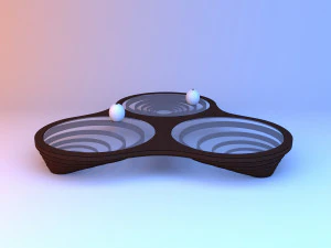 round wood parametric table 3D Model
