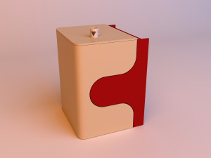 wood table and leather sofa - puzzle Modelo 3D