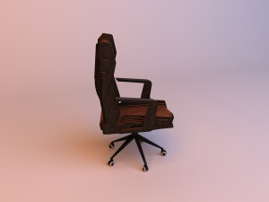parametric wooden chair on the cross 3D Model