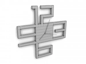 loft parametric clock 3D Model