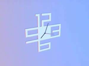 loft parametric clock 3D Model