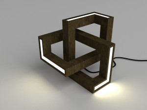 parametric curly lamp 3D Model