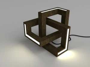 parametric curly lamp 3D Model