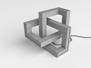 parametric curly lamp 3D Model