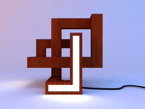 parametric curly lamp 3D Model