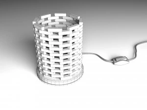 parametric wood lamp 3D Model