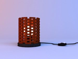 parametric wood lamp Modelo 3D