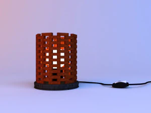 parametric wood lamp 3D Model