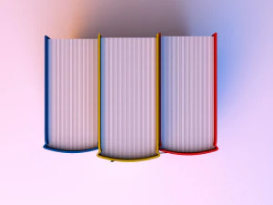 modern book clock 3D Model