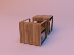 chair and table - one-stop solution 3D 모델