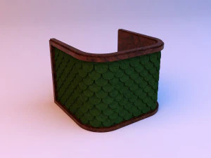 classic wood-leather boss chair 3D Model