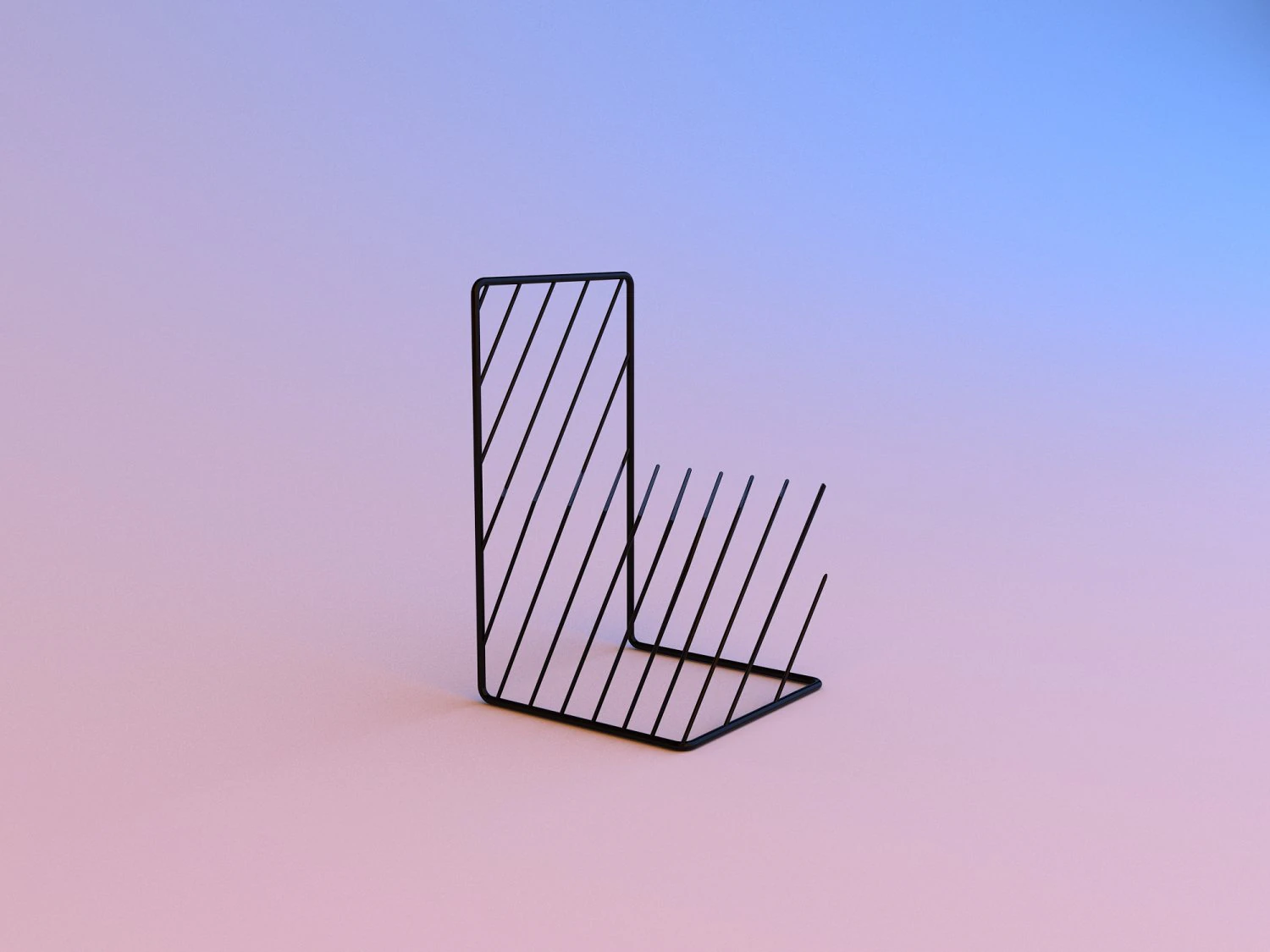 metal loft chair-visual deception 3D Model .c4d .max .obj .3ds .fbx .stl .blend 