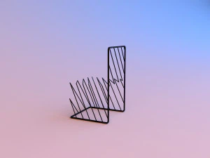 metal loft chair-visual deception 3D Model