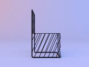 metal loft chair-visual deception 3D Model