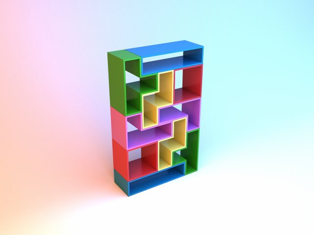 cupboard tetris kids Modèle 3D .c4d .max .obj .3ds .fbx .stl .blend 