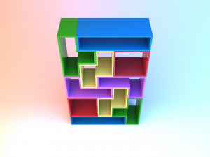 cupboard tetris kids Modèle 3D