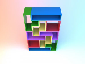 cupboard tetris kids 3D Model