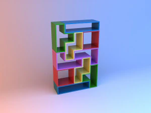 cupboard tetris kids 3D Model