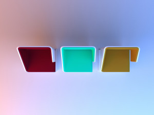 loft color chairs 3D 模型