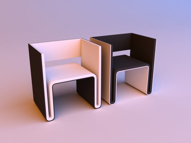 office loft chair Model 3D .c4d .max .obj .3ds .fbx .stl .blend 