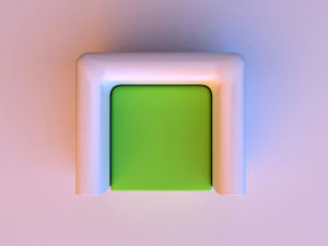 comfortable white chair 3D Model