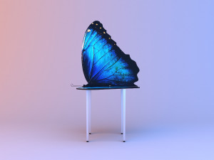 unique chair butterfly 3D 모델