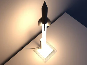 table lamp rocket 3D Model