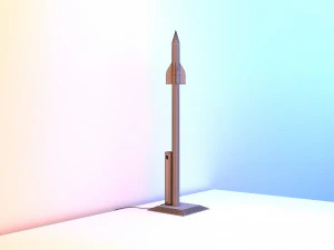table lamp rocket 3D Model