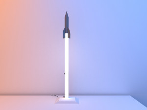 table lamp rocket Model 3D